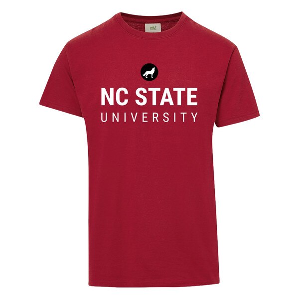 Red Short Sleeve Tee - Circle Wolf